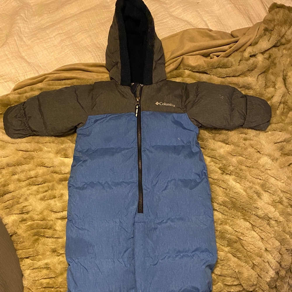 Columbia Infant Snowsuit in Blue and Black
